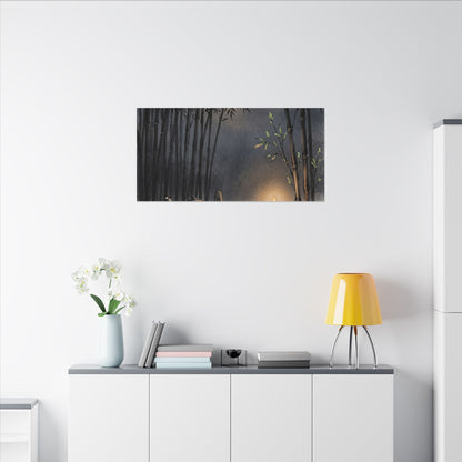 Tranquil Bamboo Grove Canvas Art - Karesansui Zen