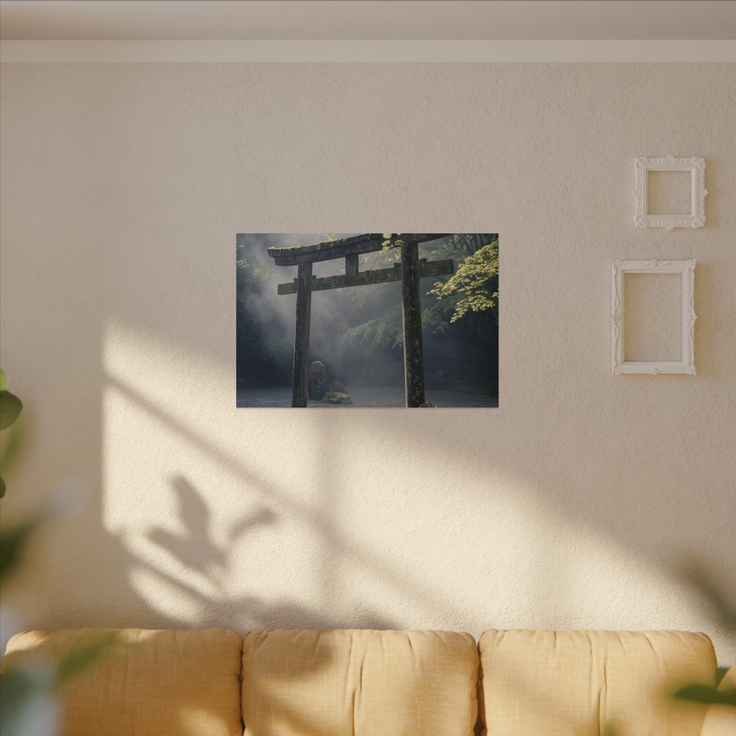 Torii Gate Canvas Art | Spring Zen Karesansui Art