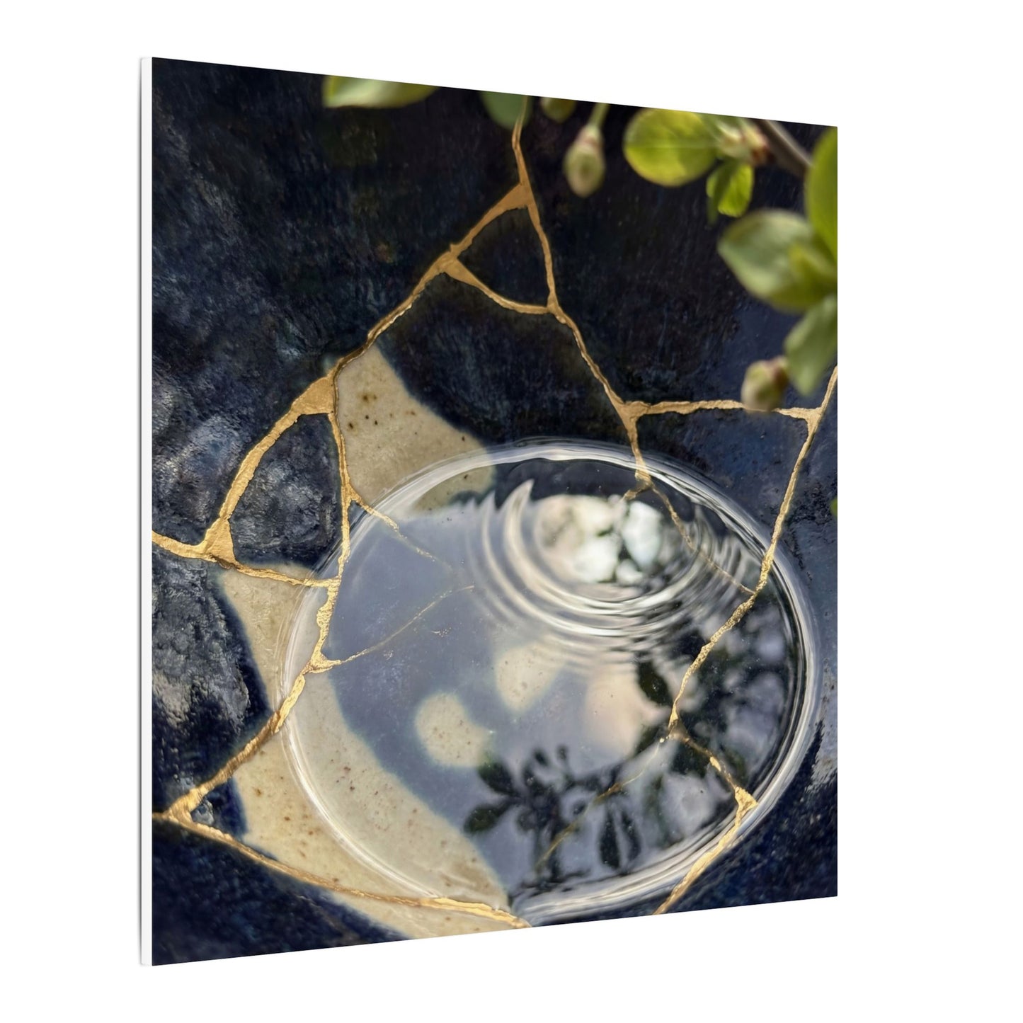 Water Ripple Spring Canvas Art | Kintsugi Beautiful Design