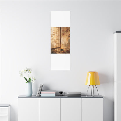 Candlelight Shoji Screen Canvas Art - Japandi Ma
