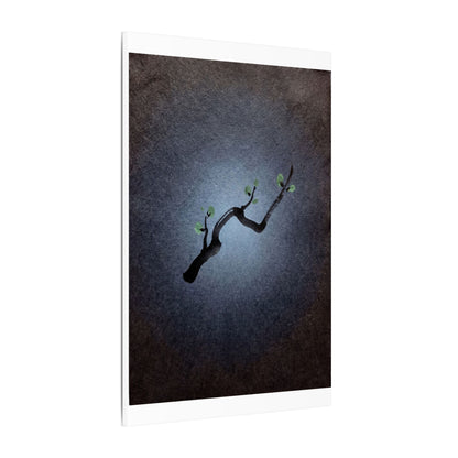 Ink Brushstroke Canvas Art | Spring Dark Japandi Moody Minimal Art