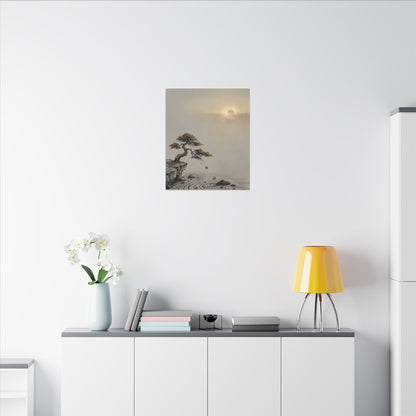 Pine Tree Canvas Art | Autumn Zen Karesansui Art