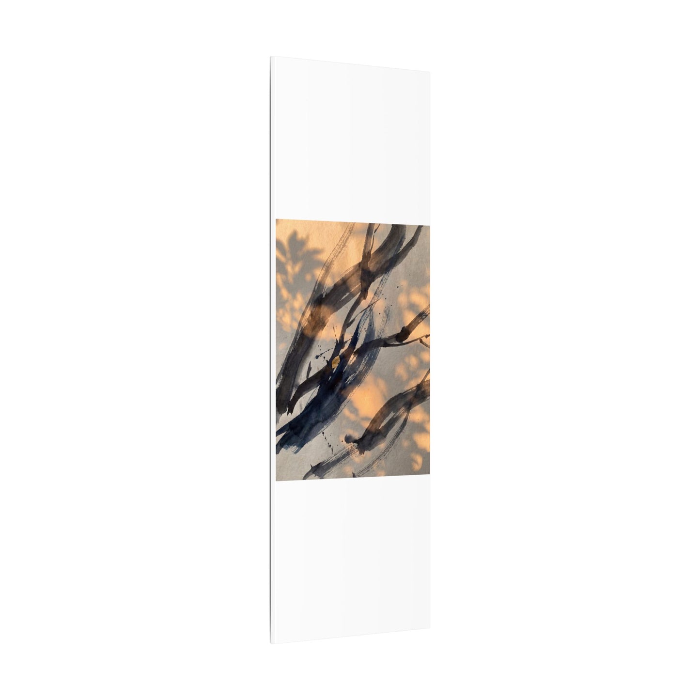 Datsuzoku Ink Brushstroke Canvas Art - Dark Japandi Shadow Zen