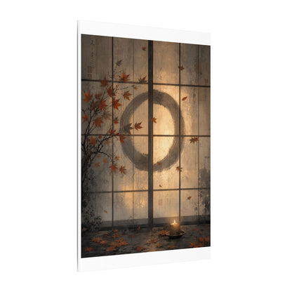 Shoji Screen Texture Canvas Art | Earthy Japandi Art