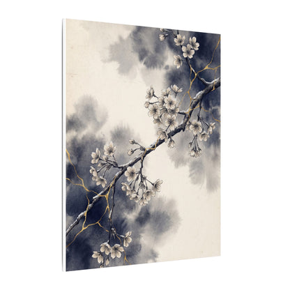 Ma Cherry Blossom Canvas Art - Kintsugi Gold Vein