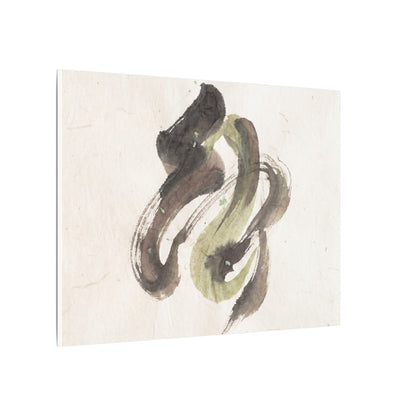 Ink Brushstroke Canvas Art | Spring Japandi Japanese Pattern Art