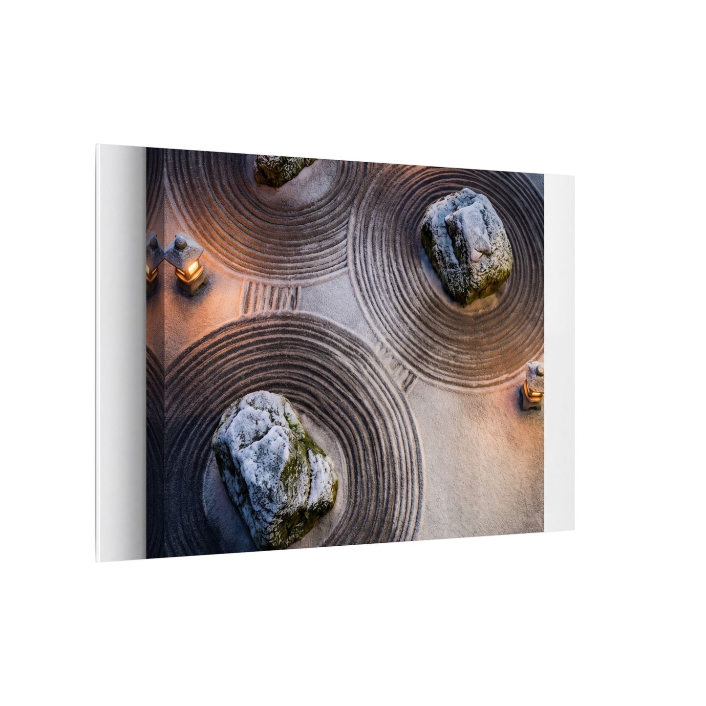 Candlelight Rock Garden Canvas Art - Japandi Ma