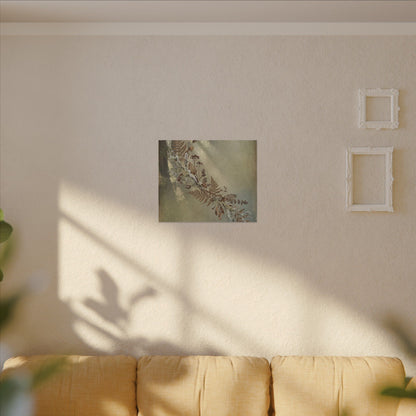 Winter Dried Flowers Forest Whimsy Canvas Art | Earthy Decor