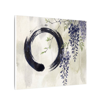 Wisteria Enso Canvas Art | Serene Zen Art