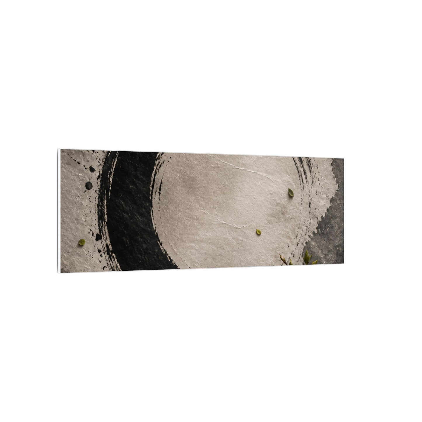 Candlelight Ink Brushstroke Canvas Art - Zen Ma