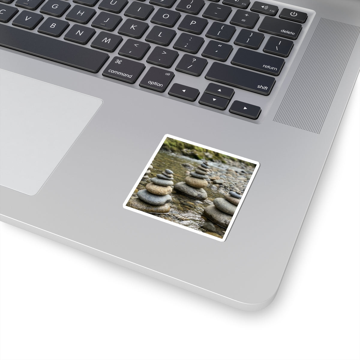 River Stones Karesansui Sticker | Calm Zen Art