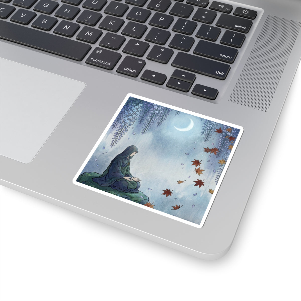 Wisteria Autumn Sticker | Zen Calm Design Art Print