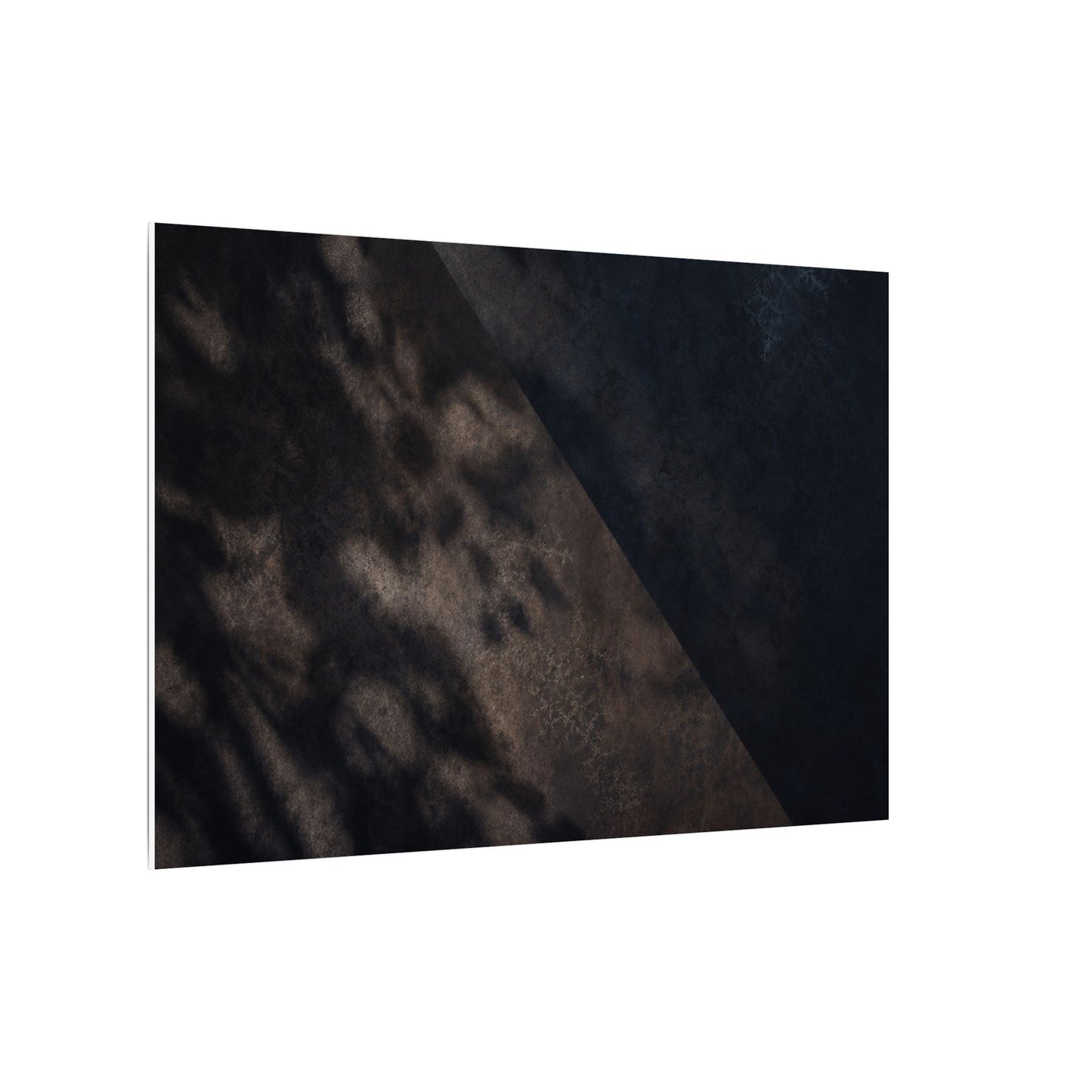 Shadow Play Winter Canvas Art | Dark Japandi Moody Design