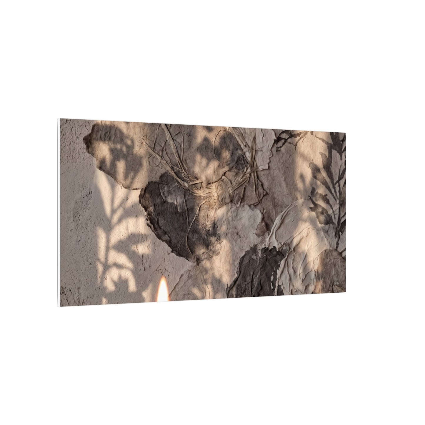 Shadow Play Summer Canvas Art | Japandi Elegant Design
