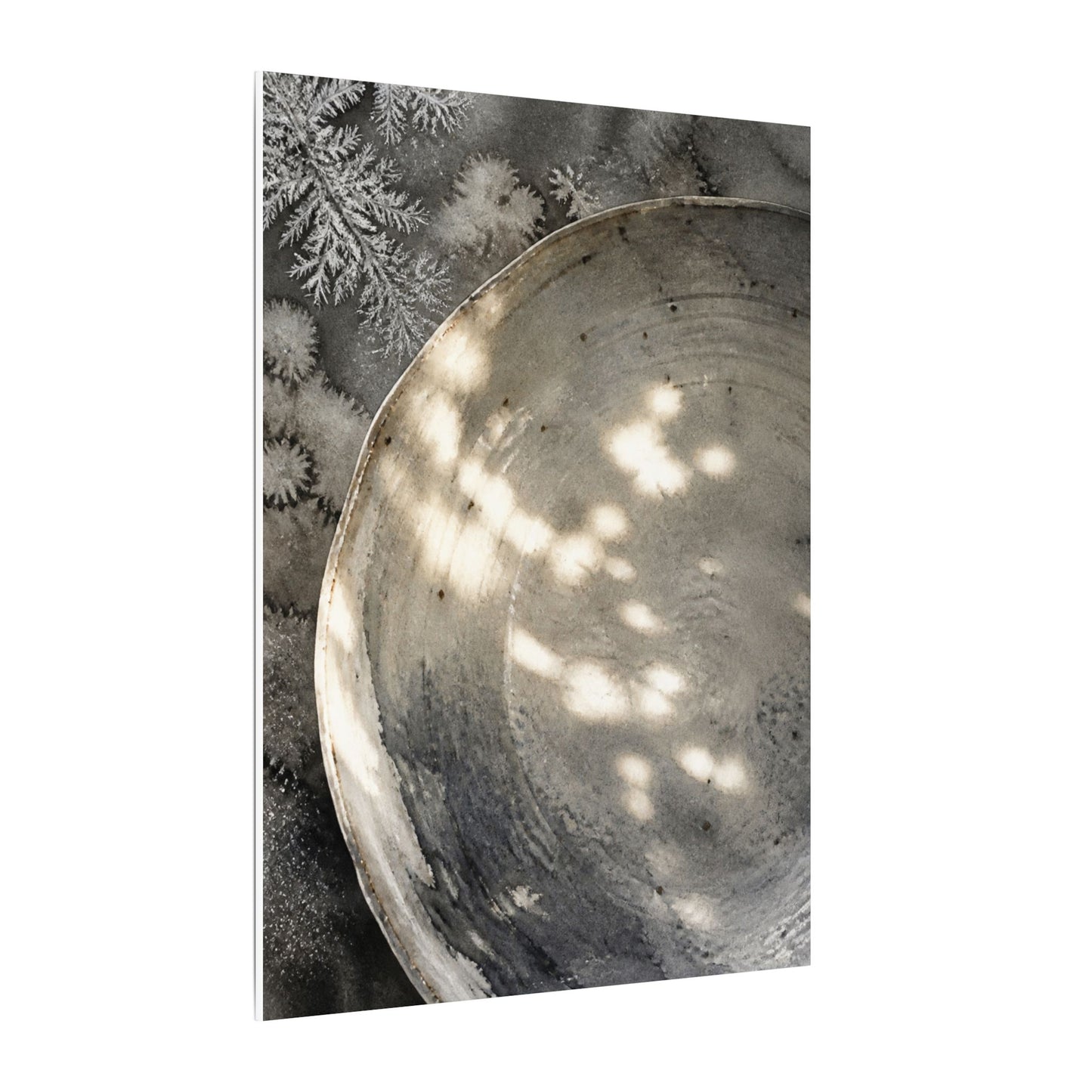 Ceramic Bowl Watercolor Canvas Art | Warm Japandi Art