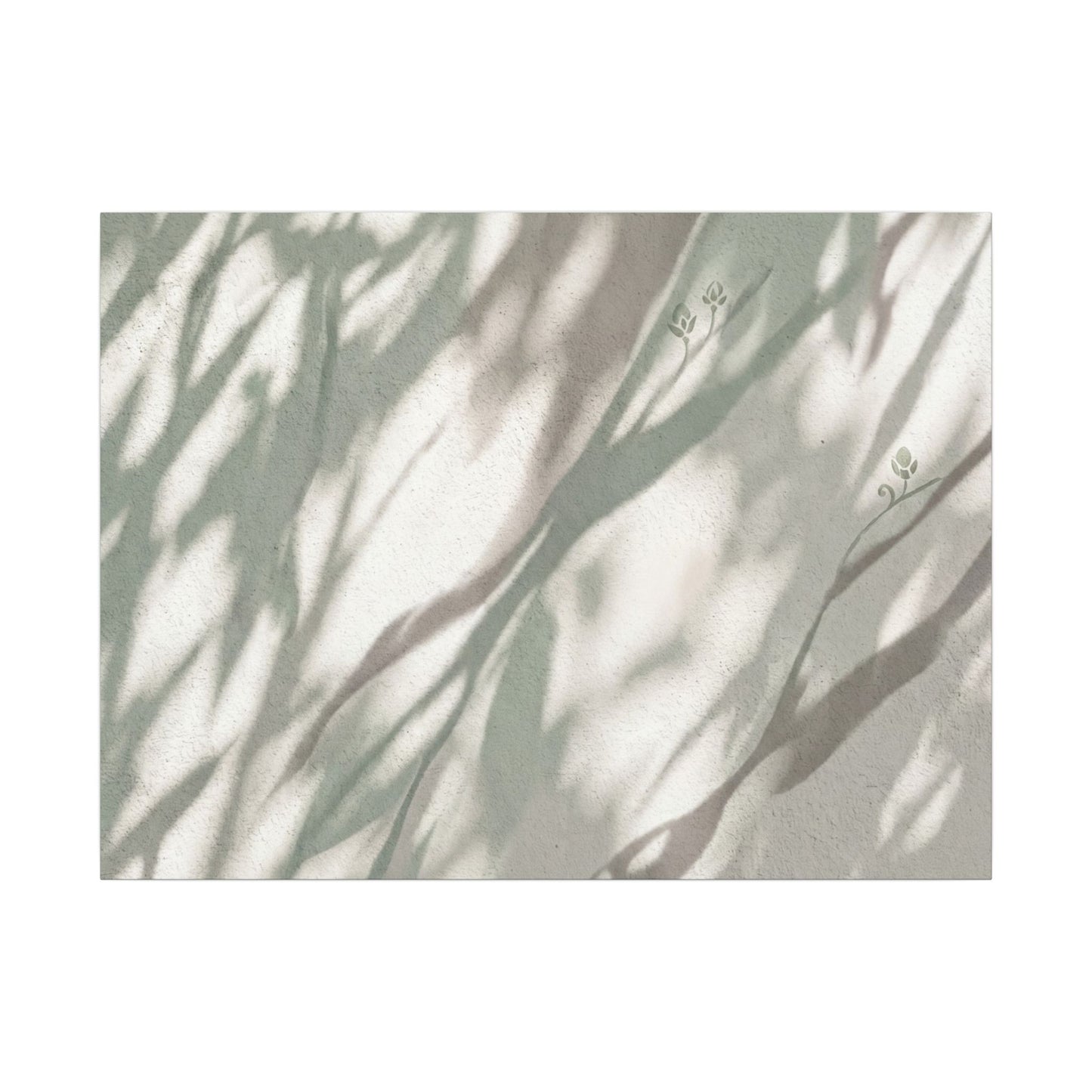 Japandi Shadow Play in Dappled | Japanese Pattern Canvas Art Art Print