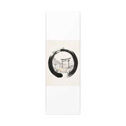 Spring Torii Gate Enso Canvas Art | Tranquil Decor