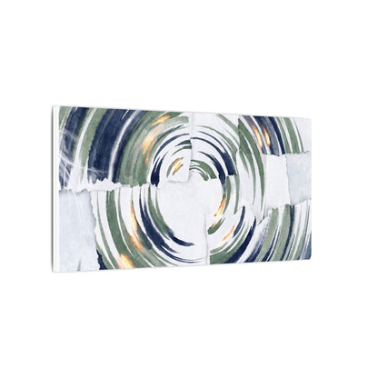 Winter Water Ripple Sumi E Canvas Art | Peaceful Decor