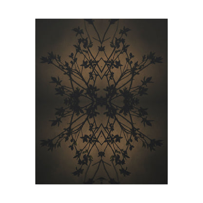 Golden Hour Shadow Play Canvas Art - Dark Japandi Seijaku