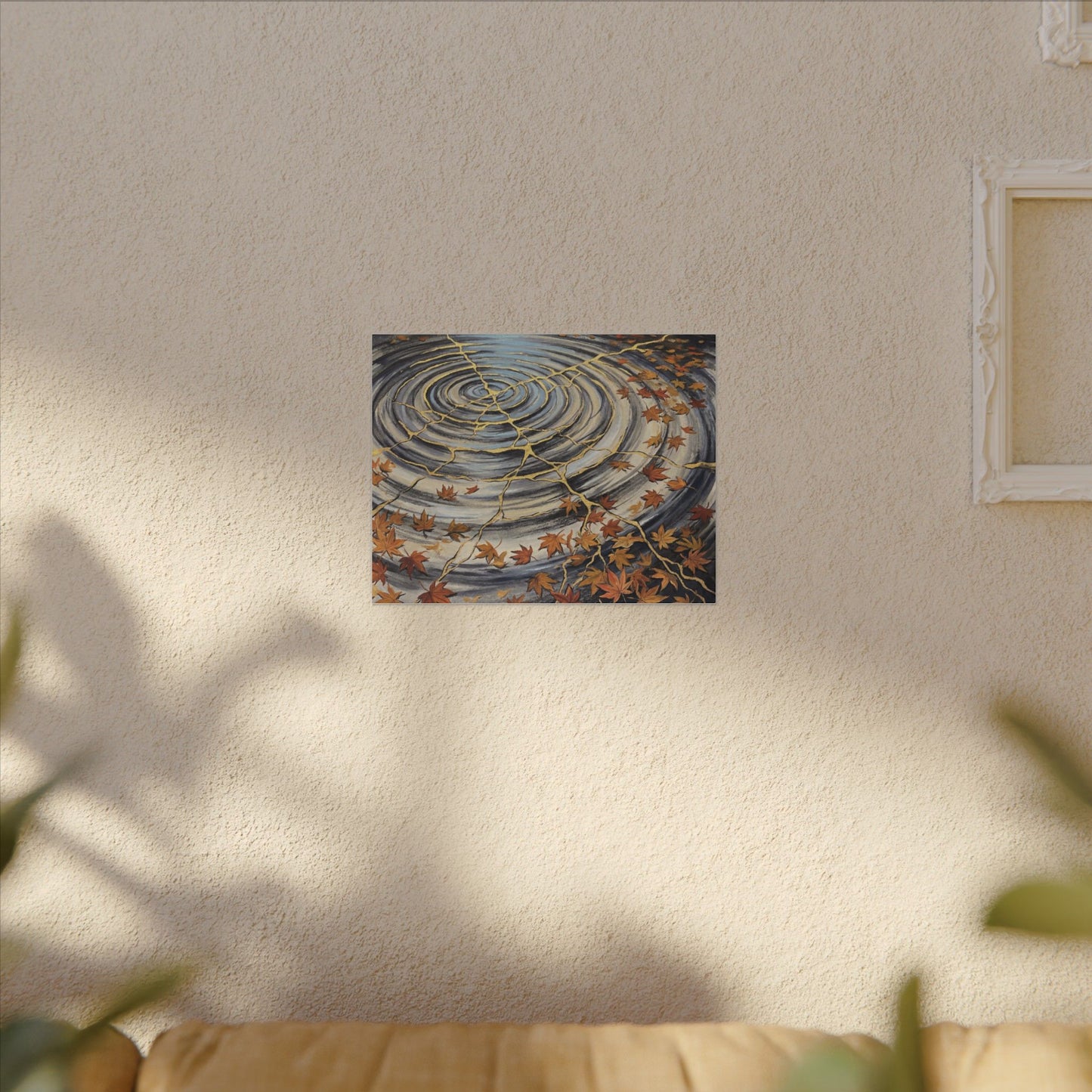 Moonlight Water Ripple Canvas Art - Kintsugi Fukinsei