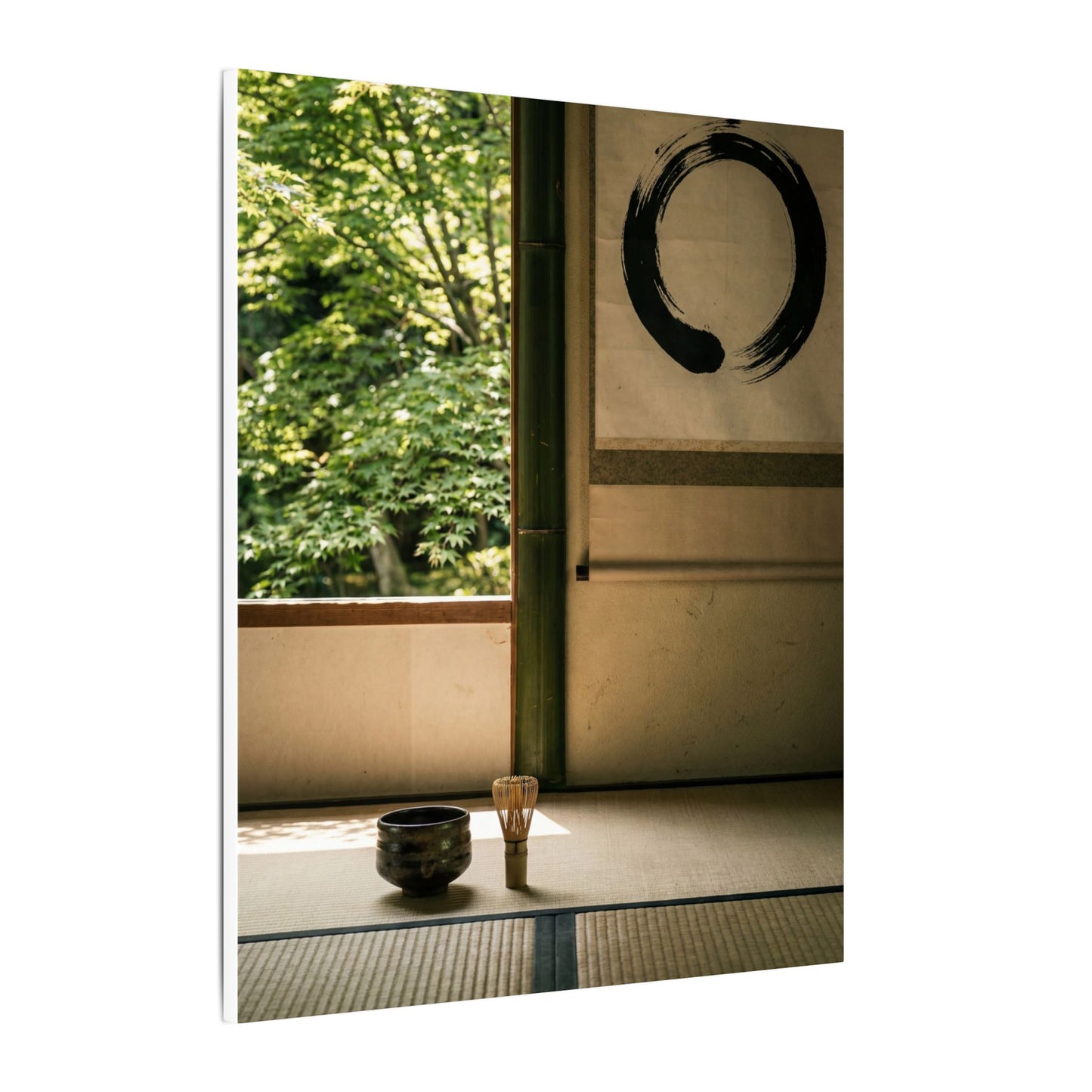 Tea Ceremony Enso Canvas Art | Serene Zen Art