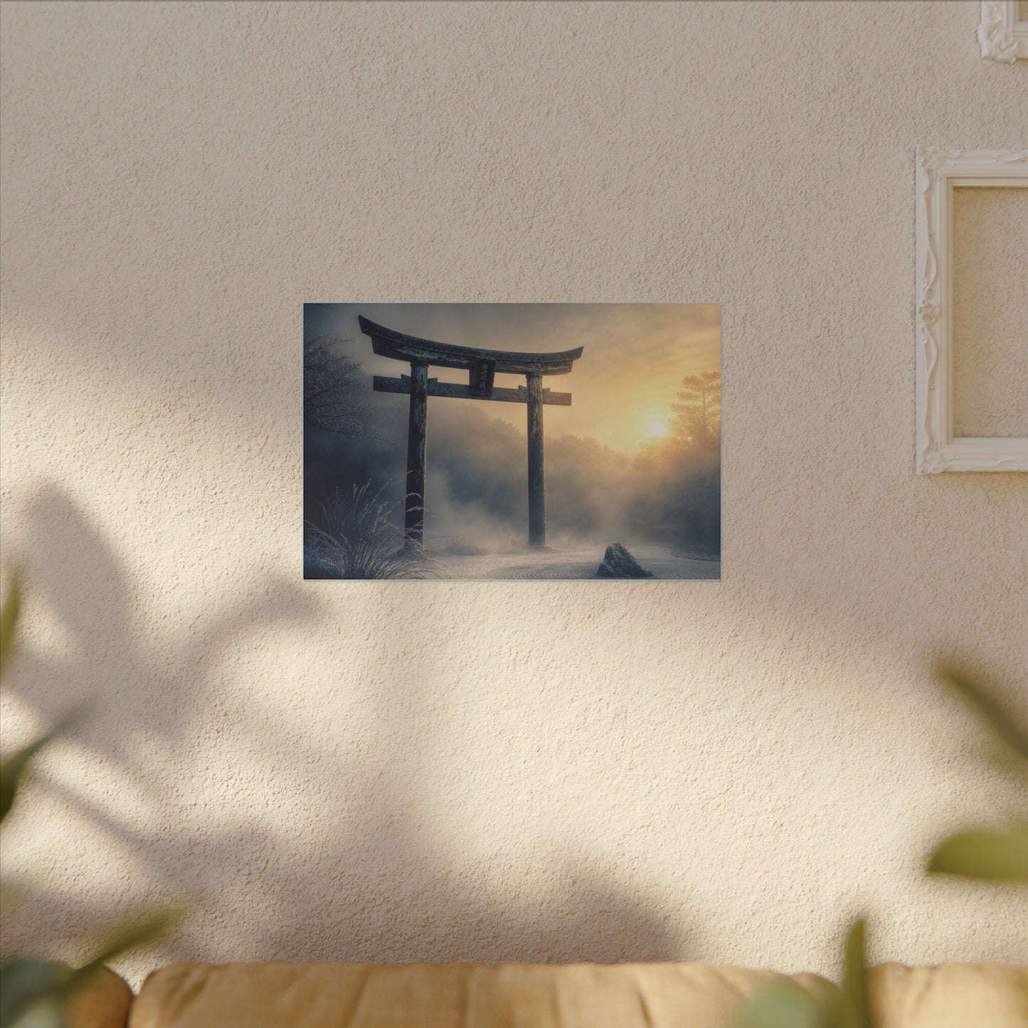 Zen Torii Gate in Golden Hour | Karesansui Canvas Art