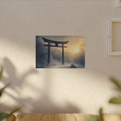 Zen Torii Gate in Golden Hour | Karesansui Canvas Art