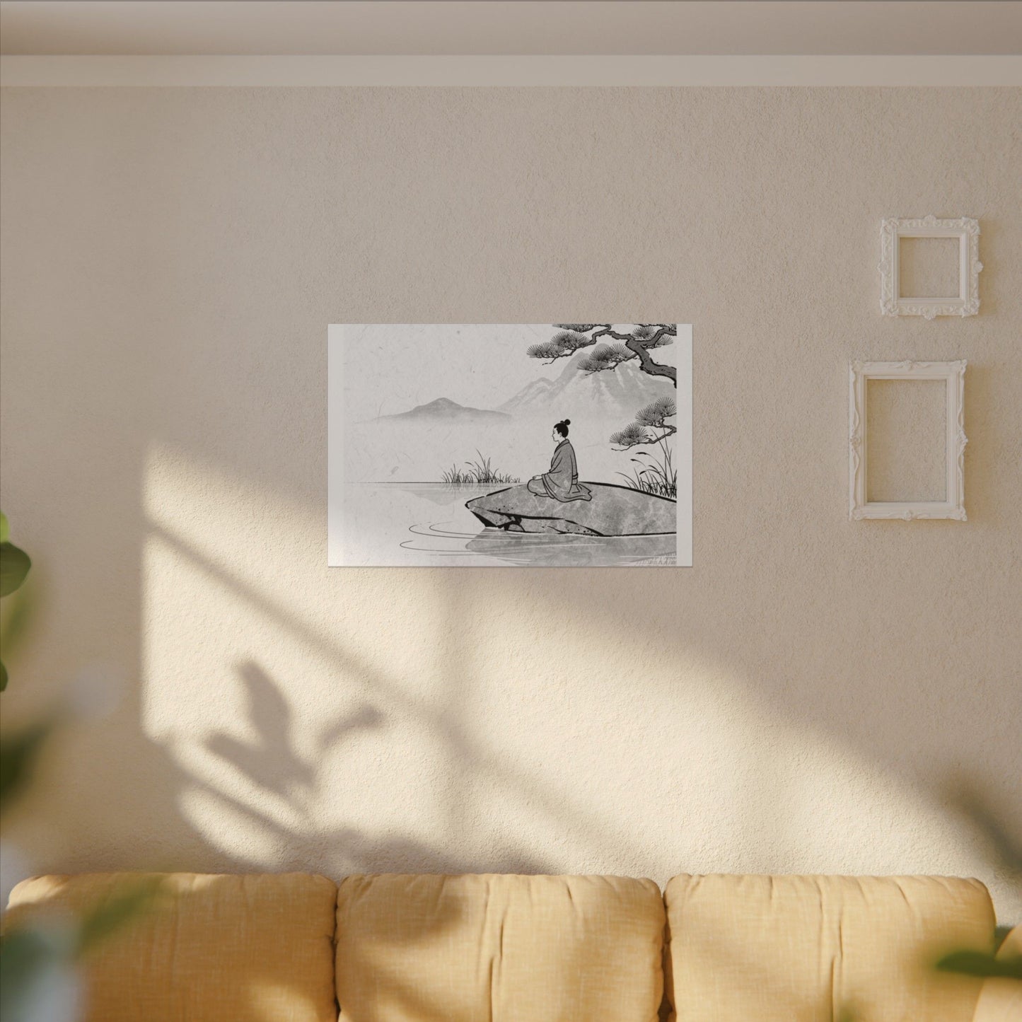 Meditation Harmonious Zen Ukiyo-e Canvas Art