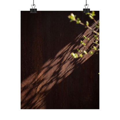Rust Patina Spring Wall Art Print | Dark Japandi Atmospheric Design
