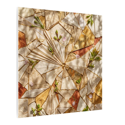 Resilient Paper Fold Canvas Art - Gold Repair Kintsugi