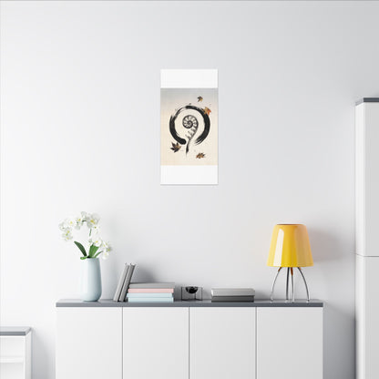 Fern Unfurling Autumn Canvas Art | Zen Peaceful Design