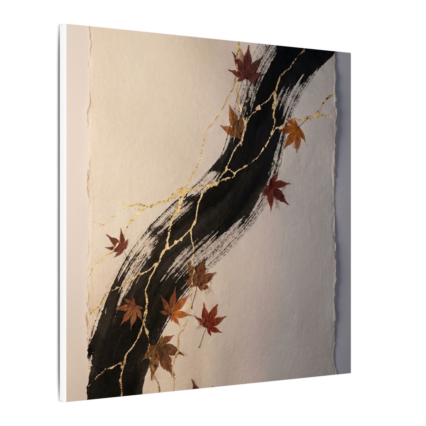 Dawn Ink Brushstroke Canvas Art - Kintsugi Ma