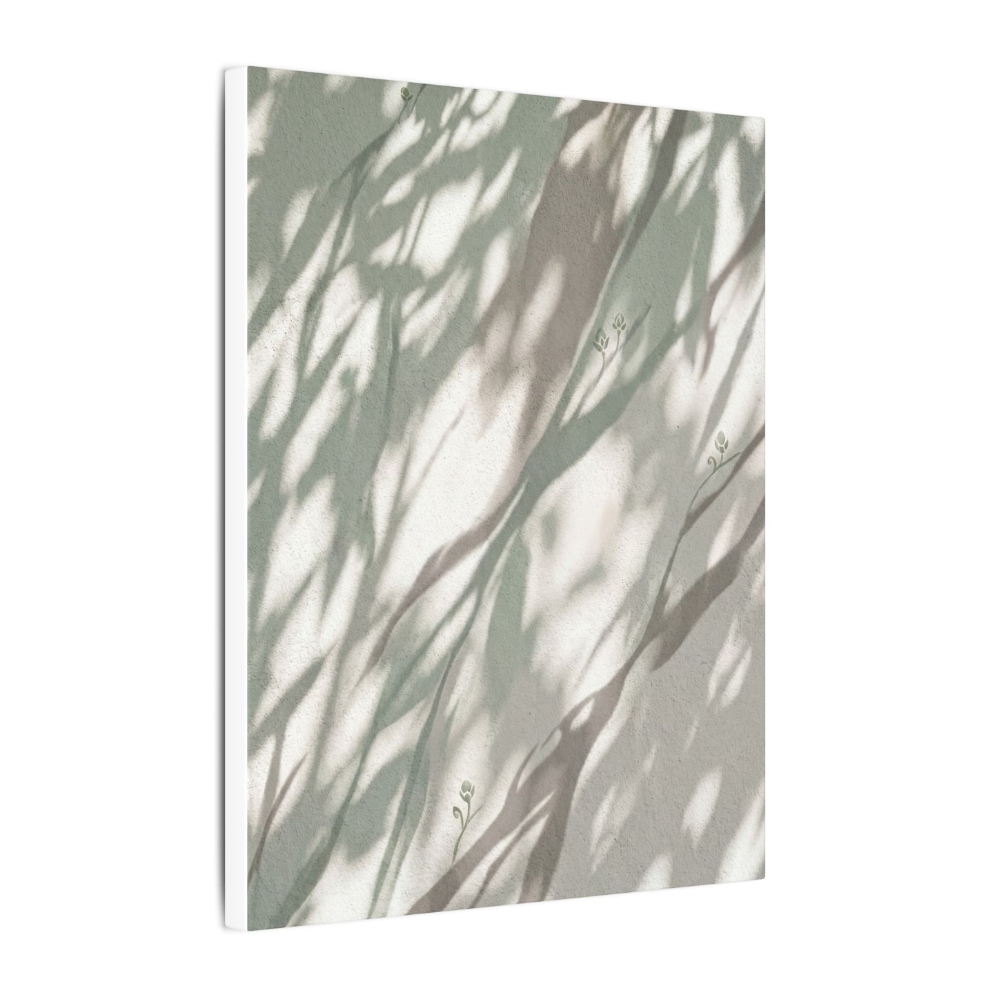 Japandi Shadow Play in Dappled | Japanese Pattern Canvas Art