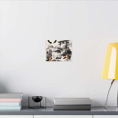 Candlelight Torii Gate Canvas Art - Zen Datsuzoku