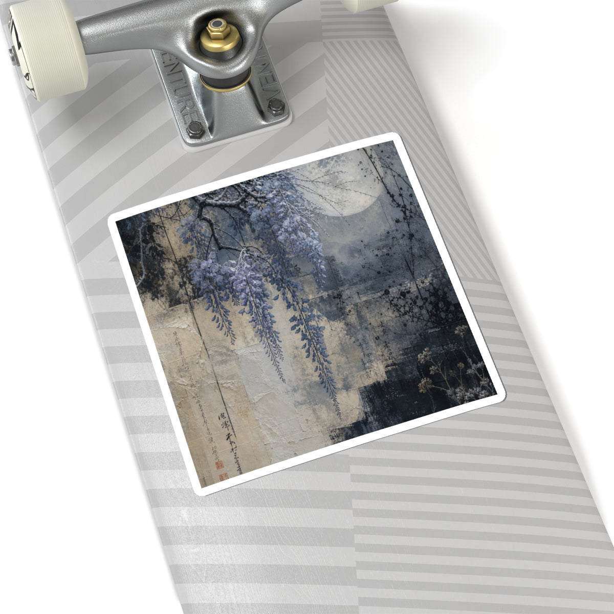 Wisteria Winter Sticker | Japandi Neutral Design