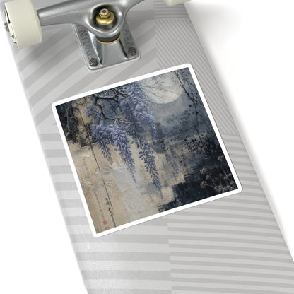 Wisteria Winter Sticker | Japandi Neutral Design