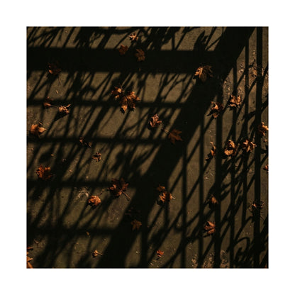 Kanso Shadow Play Wall Art Print - Dark Japandi Moody Minimal