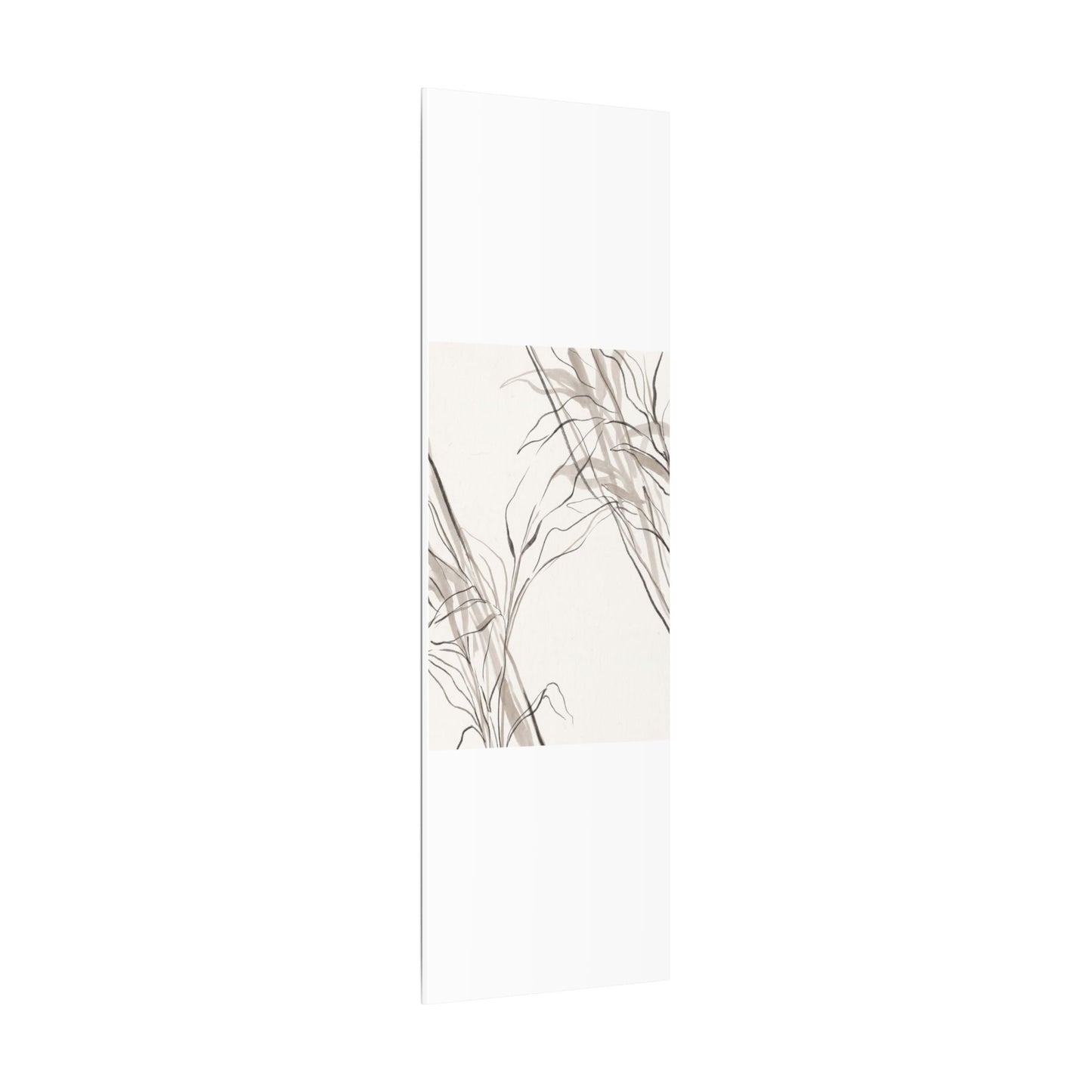 Neutral Shoji Screen Canvas Art - Minimal Line Japandi