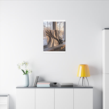Mono No Aware Paper Fold Canvas Art - Japandi Minimal Line