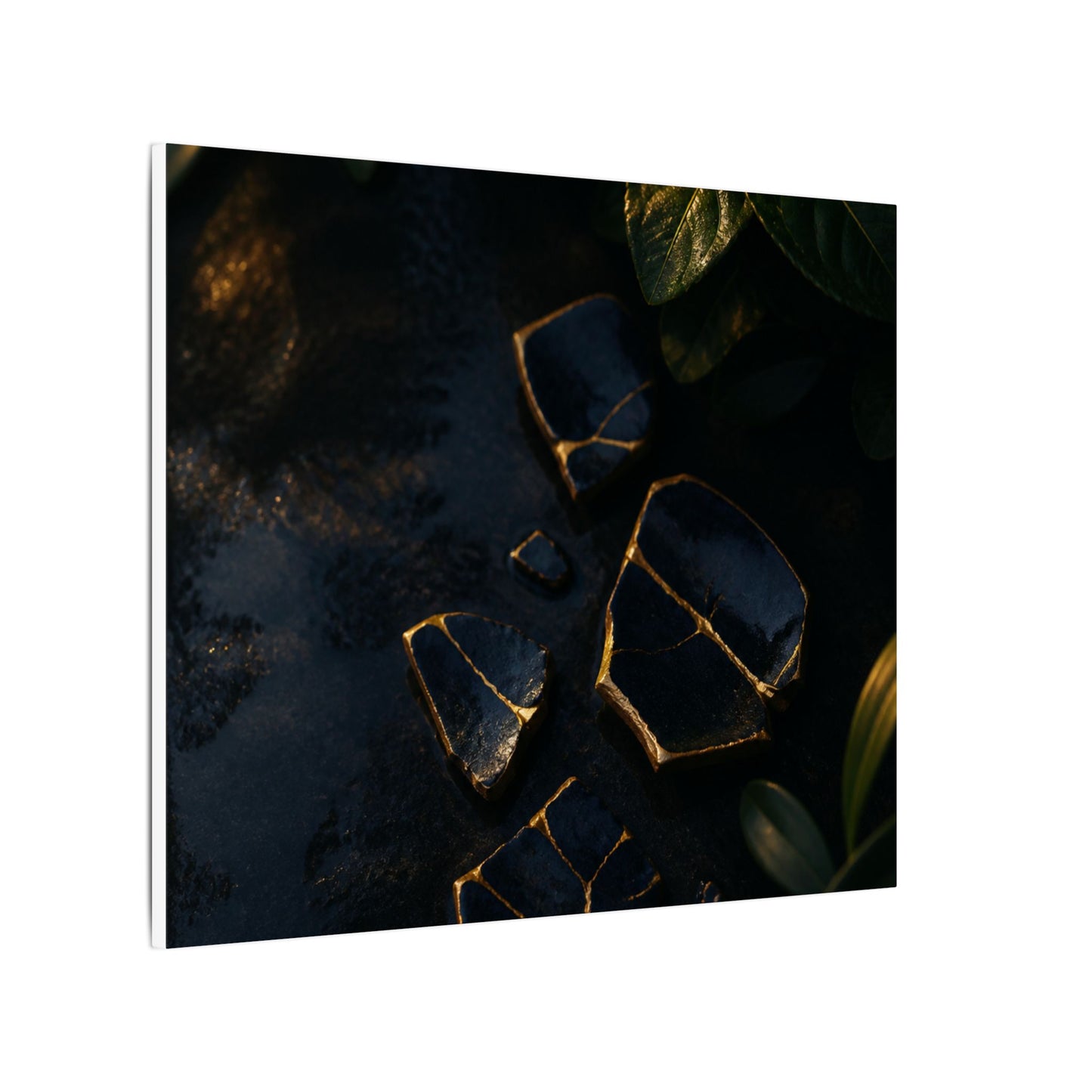 Summer Broken Pottery Moody Minimal Canvas Art | Atmospheric Decor