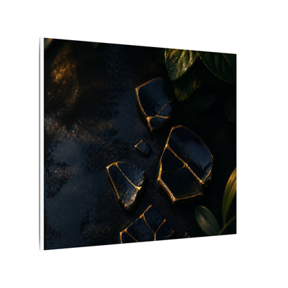 Summer Broken Pottery Moody Minimal Canvas Art | Atmospheric Decor