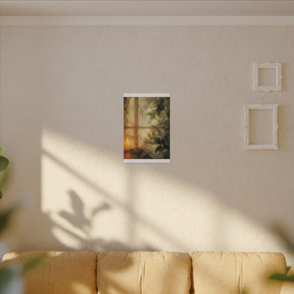 Cozy Shoji Screen Canvas Art - Watercolor Japandi