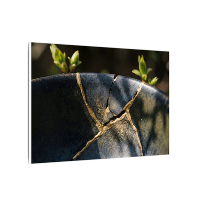 Seijaku Broken Pottery Canvas Art - Dark Japandi Shadow Zen