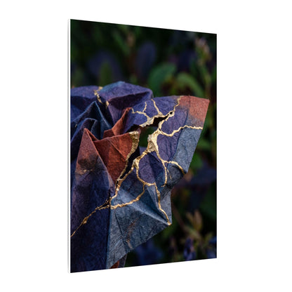 Philosophical Paper Fold Canvas Art - Gold Vein Kintsugi