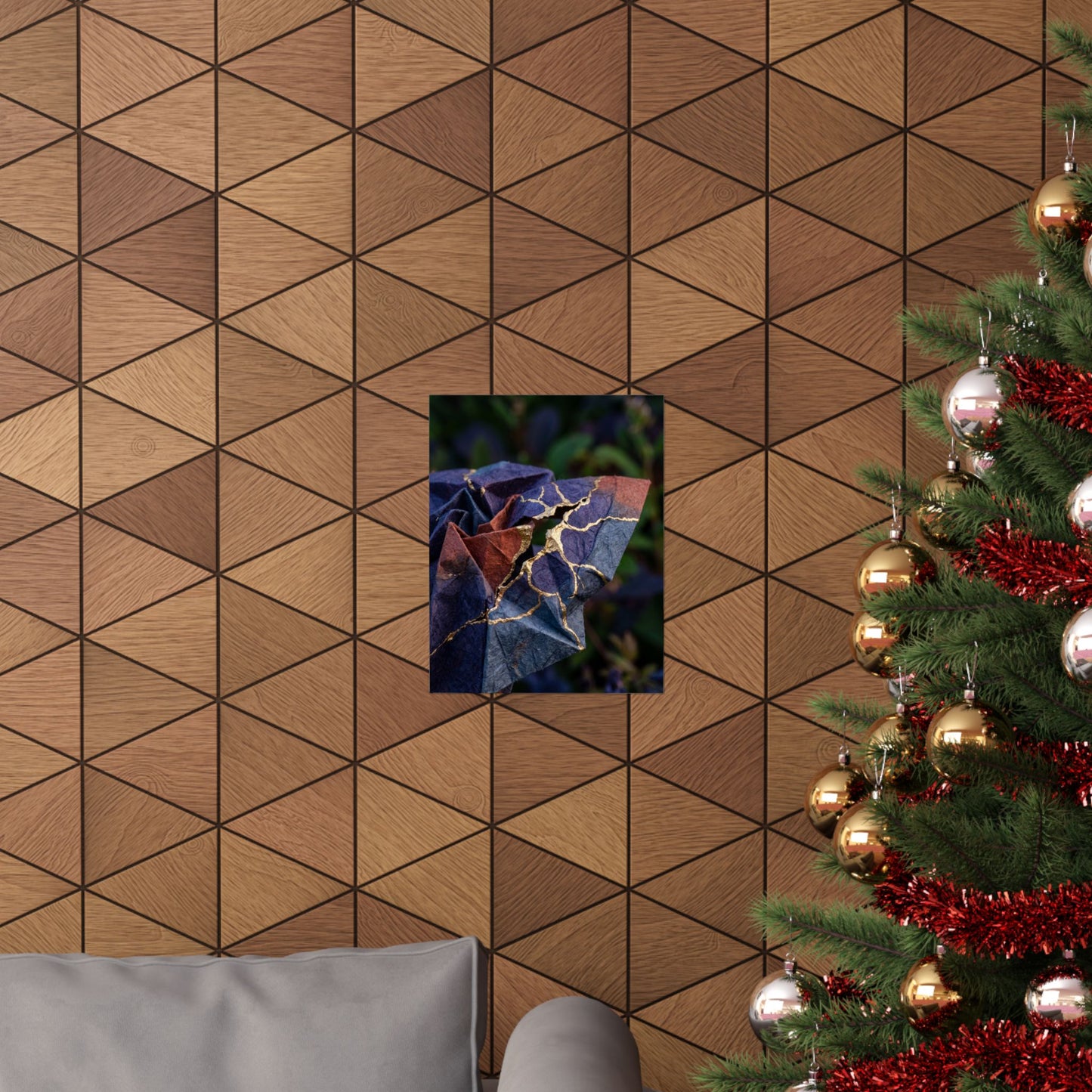 Paper Fold Summer Wall Art Print | Kintsugi Beautiful Design