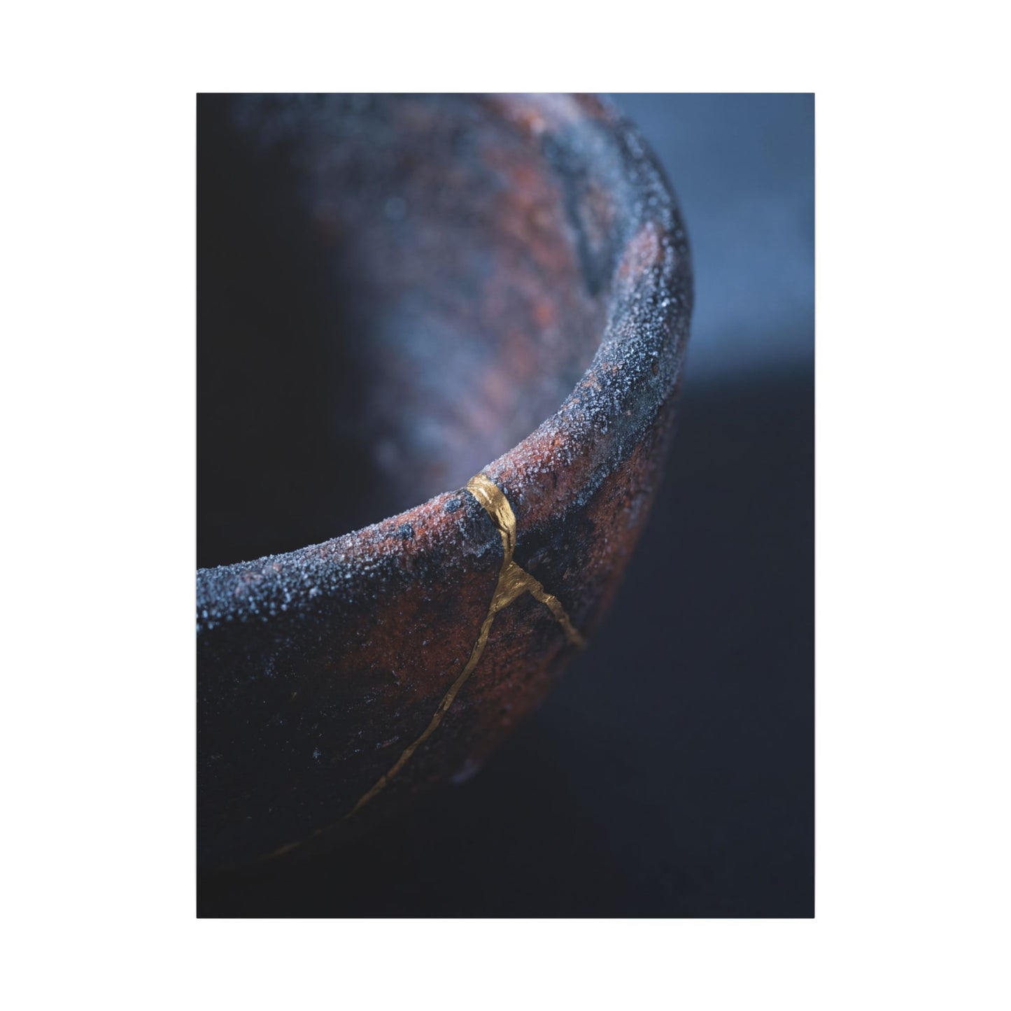 Artful Ceramic Bowl Canvas Art - Broken Beauty Kintsugi