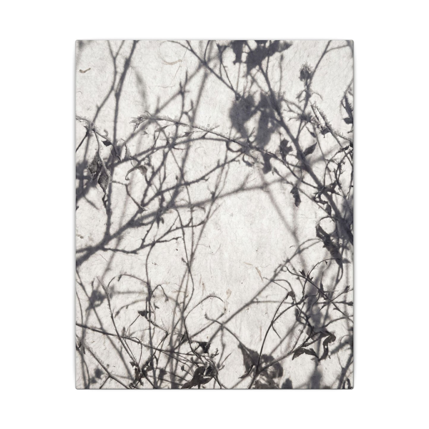 Winter Shadow Play Japanese Pattern Canvas Art | Elegant Decor