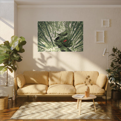 Peaceful Bamboo Grove Canvas Art - Ukiyo E Inspired Zen