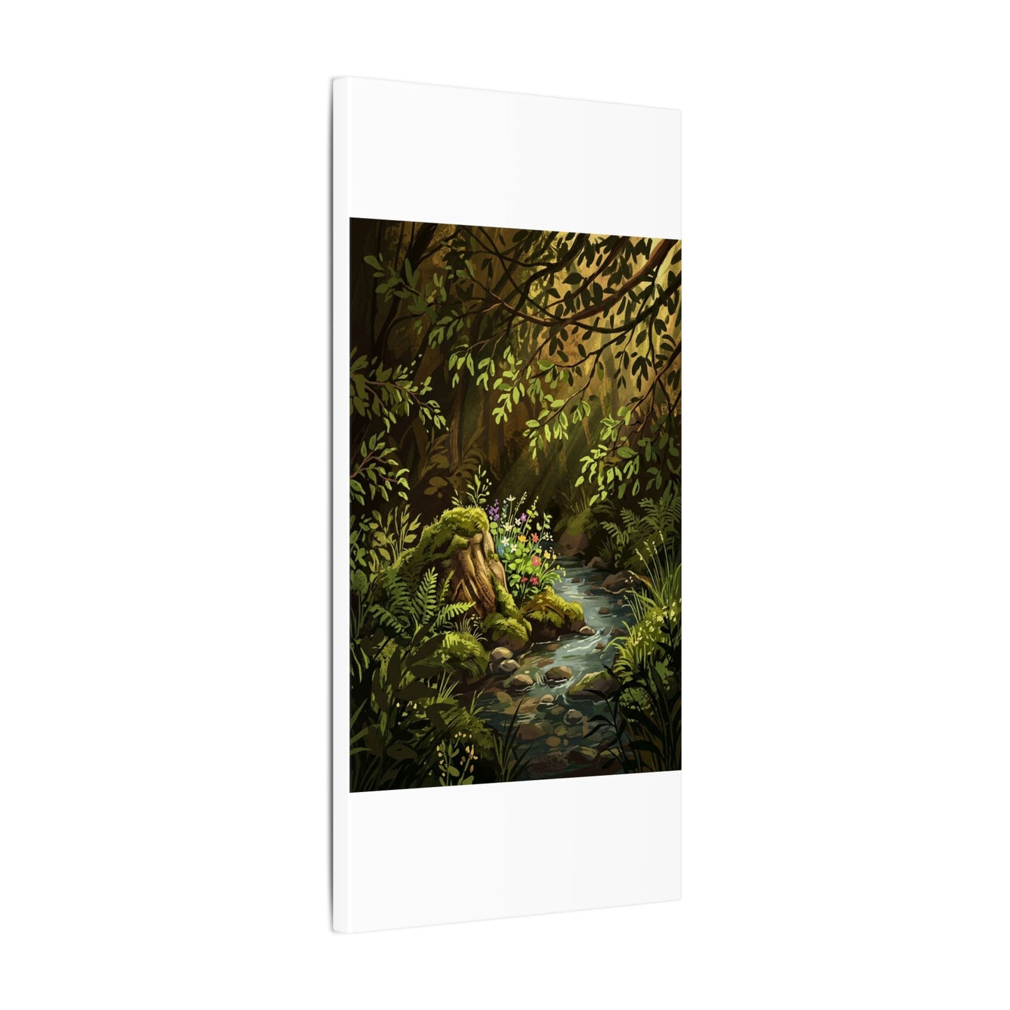 Golden Hour Silk Drape Canvas Art - Dark Japandi Datsuzoku