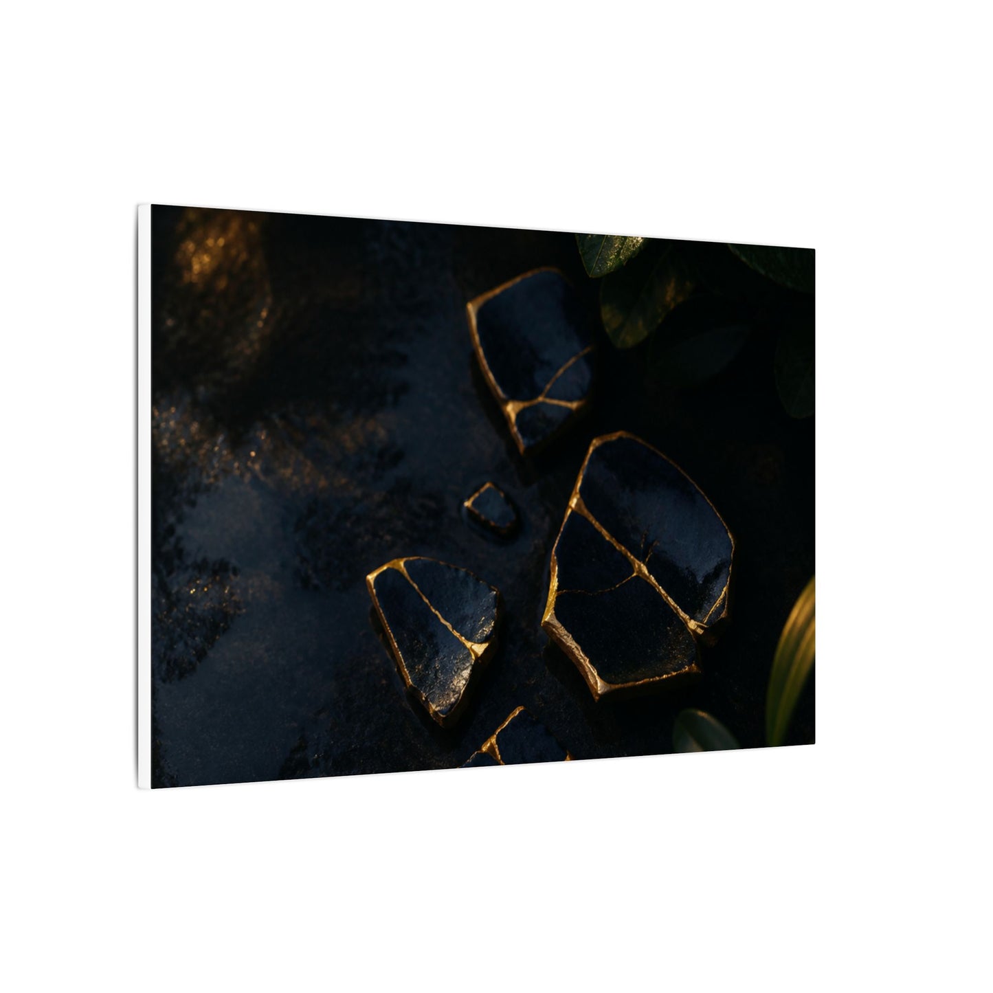 Summer Broken Pottery Moody Minimal Canvas Art | Atmospheric Decor